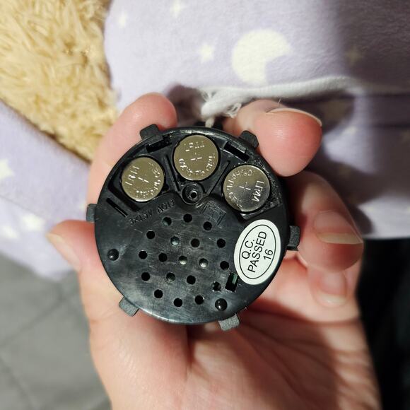 Avon Night Light Up Plush Teddy Bear Purple Pjs Pajamas Yellow Star Moon WORKS - Picture 8 of 8